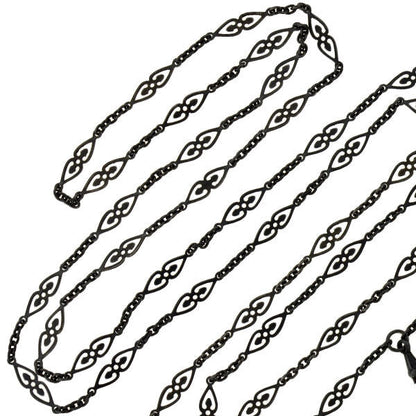 Georgian Gunmetal Fancy Link Chain 60